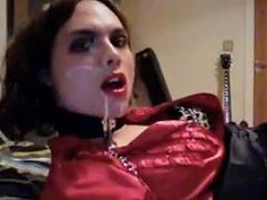 Dilettante Transsexual Crossdresser Self Facial Compilation Two